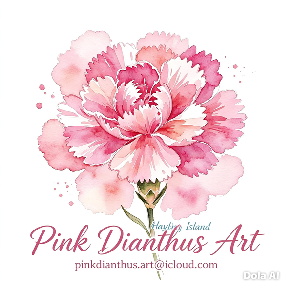 Pink Dianthus Art