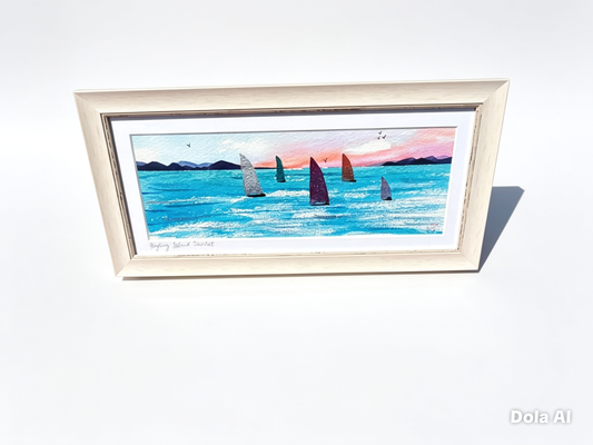 Hayling Island Sunset – Original Watercolour Artwork